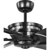 Progress Lighting Huff Collection Indoor/Outdoor 96" Six-Blade Black Ceiling Fan P250030-031